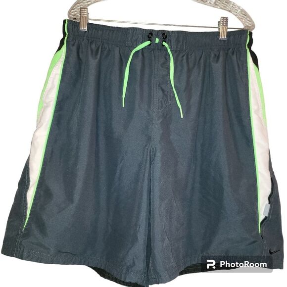 Nike Men's Lined Board Shorts Swim Shorts Trunks Sz XXL Gray - Picture 1 of 7